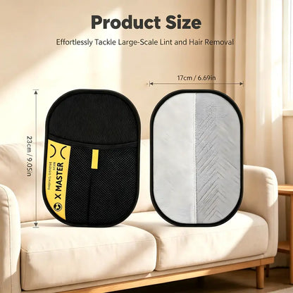 Reusable Electrostatic Pet Hair Removal Glove, Enhanced Pet Grooming Mitt for Cats and Dogs, Efficient Pet Shedding Fur Remover, Great for Sofa, Furniture, Carpet, Car Seat, Home Pet Cleaning