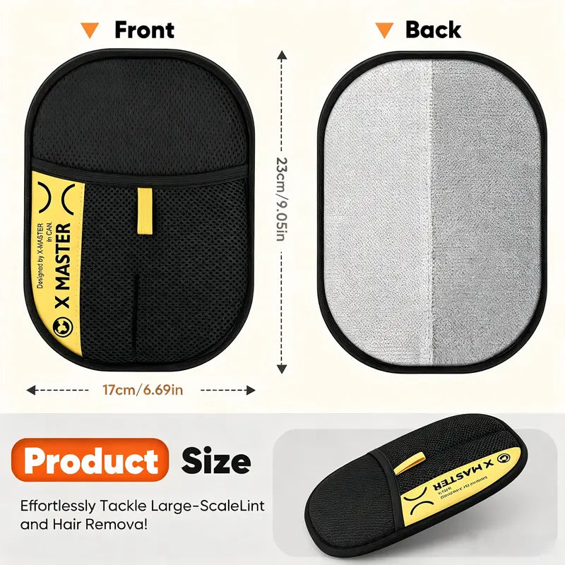 Reusable Electrostatic Pet Hair Removal Glove, Enhanced Pet Grooming Mitt for Cats and Dogs, Efficient Pet Shedding Fur Remover, Great for Sofa, Furniture, Carpet, Car Seat, Home Pet Cleaning